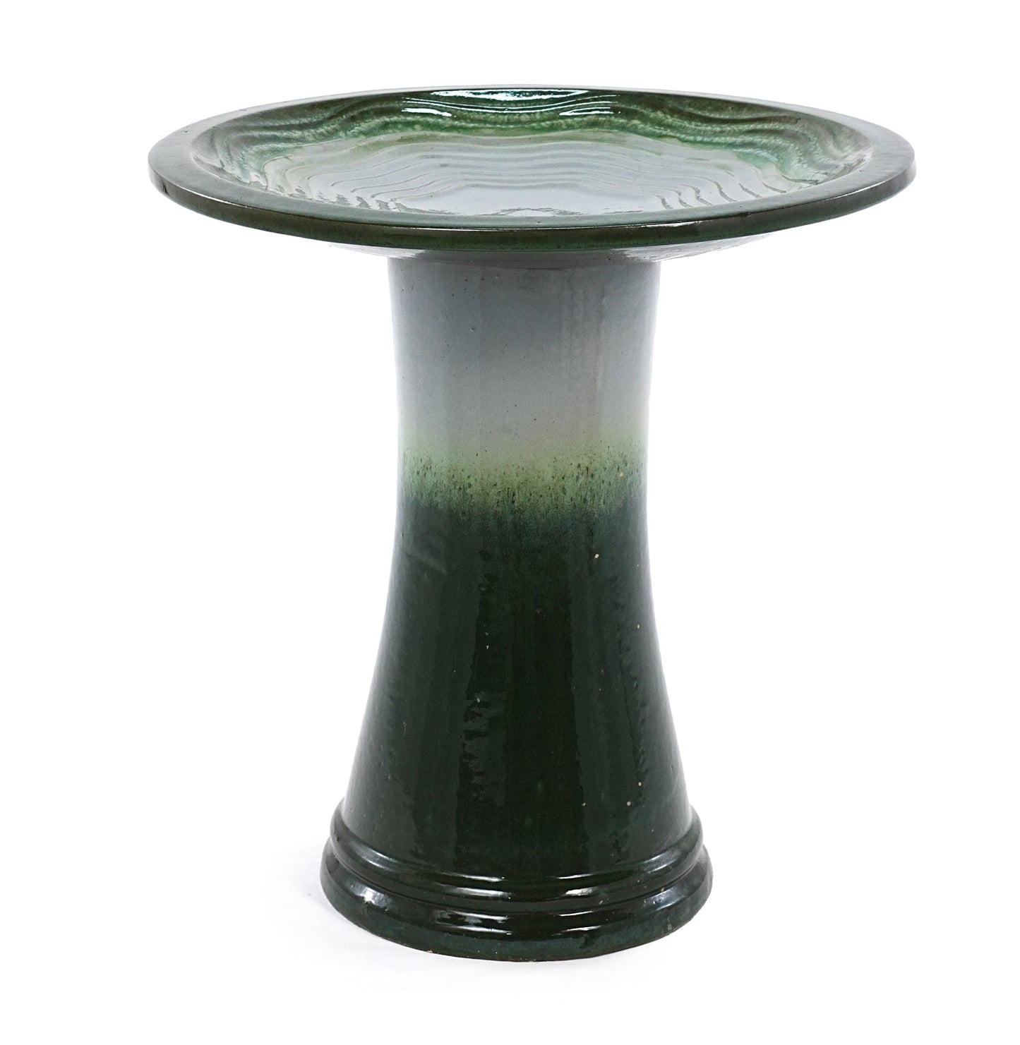 17 Inch Ceramic Bird Bath For Garden And Patio