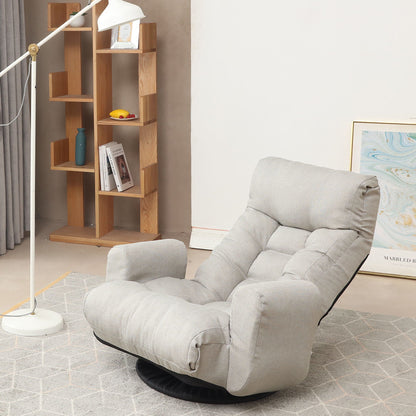 Modern Metal Frame and Swivel Lounge Chair