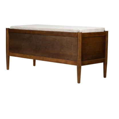 Accent Storage Bench With Upholstered Cushion