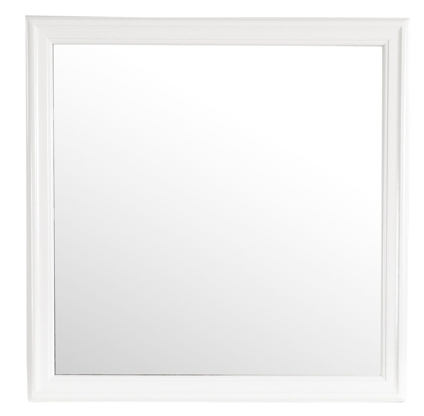 Traditional wall mirror by Unique Piece Furniture with white wood frame on Tampa Home & Garden Store