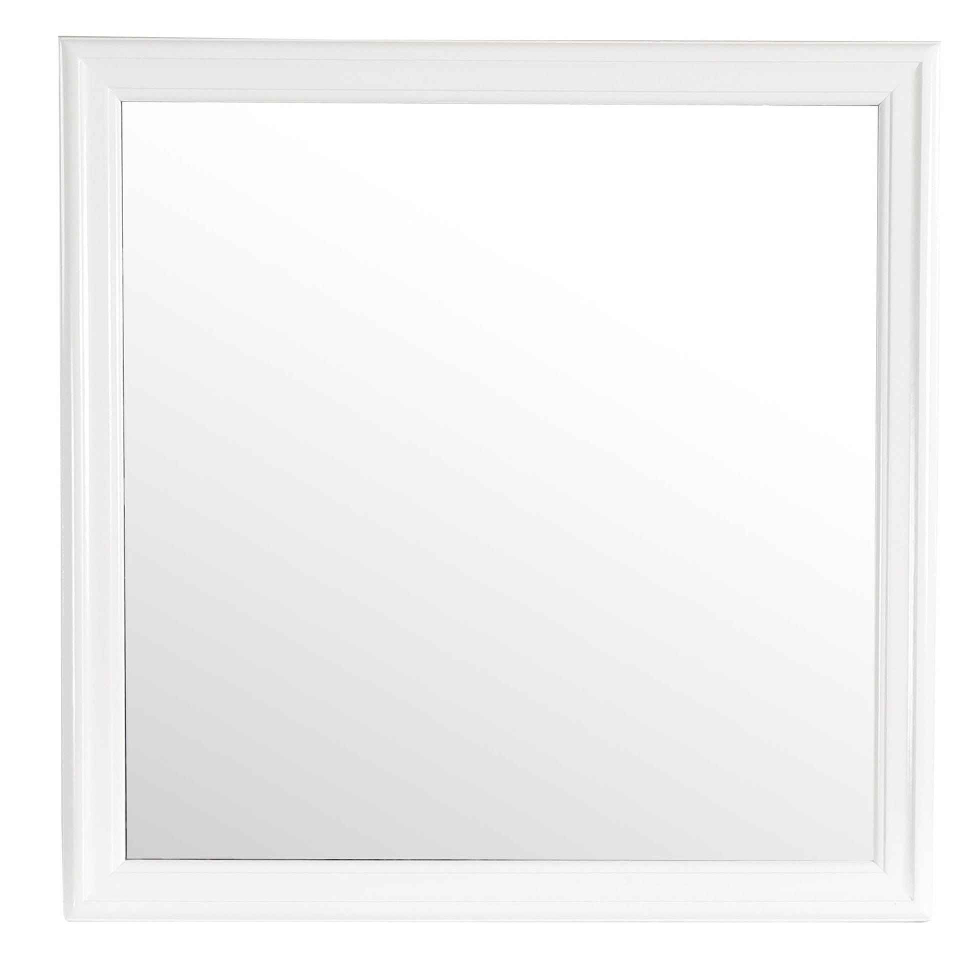 Traditional wall mirror by Unique Piece Furniture with white wood frame on Tampa Home & Garden Store