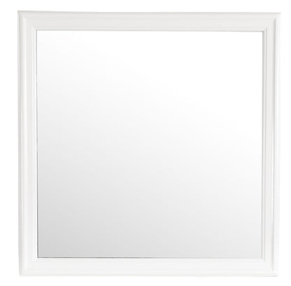 Traditional wall mirror by Unique Piece Furniture with white wood frame on Tampa Home & Garden Store