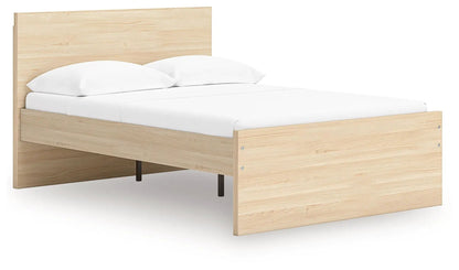 Onita Panel Platform Bed oak finish by Unique Piece Furniture on Tampa Home & Garden Store