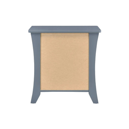 Colt Accent Table in blue-gray finish with angled legs by Unique Piece Furniture on Tampa Home & Garden Store