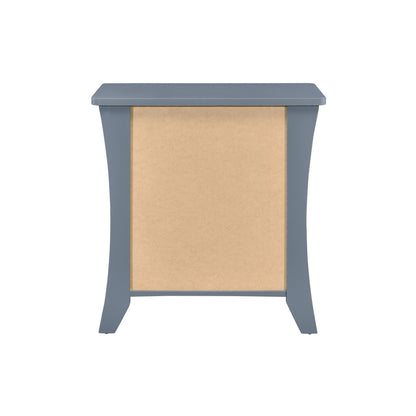 Colt Accent Table blue-gray frame with brown cardboard panel front, modern functional design on Tampa Home & Garden Store