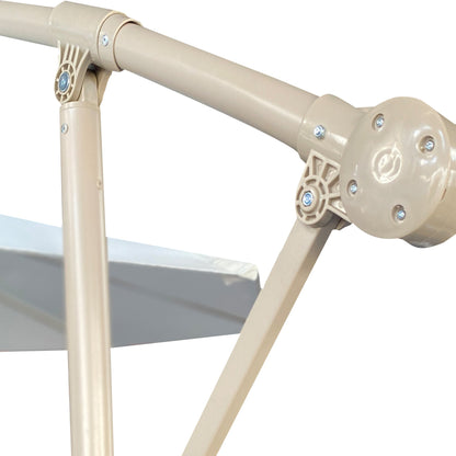 10ft offset patio umbrella beige frame with joint hub by HouseOfZazla on Tampa Home & Garden Store