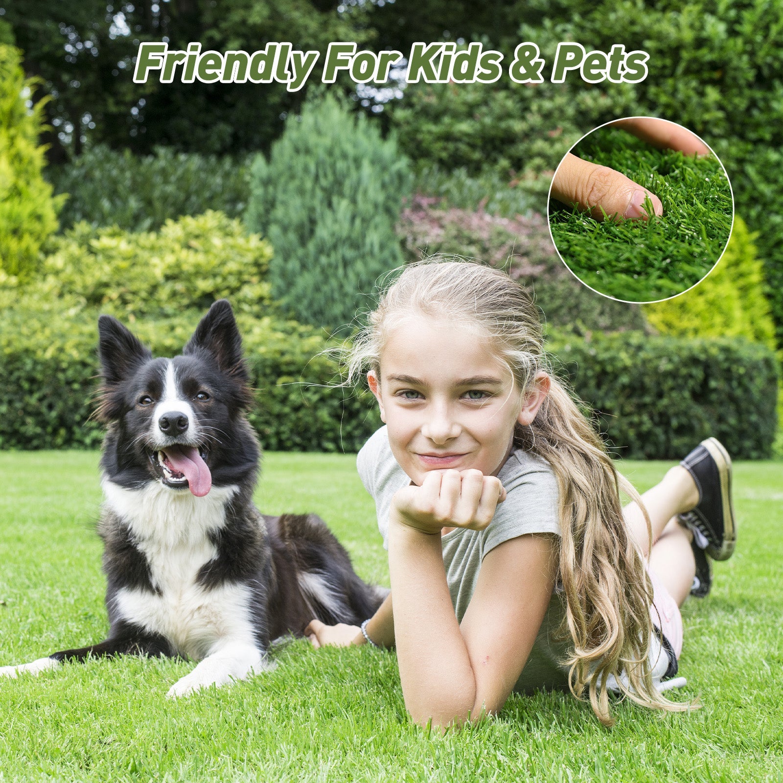 Realistic Deluxe artificial grass turf carpet with thick green blades HouseOfZazla on Tampa Home & Garden Store