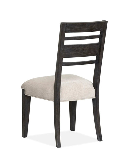 Plum Creek Upholstered Side Chair With Wood Back