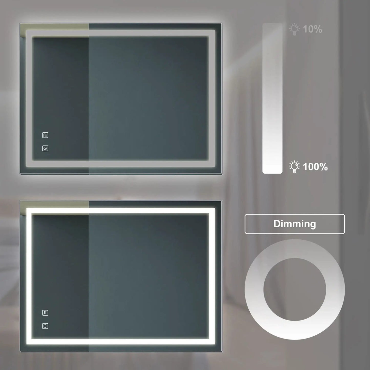 Bathroom Vanity Mirror With Lighting Anti Fog