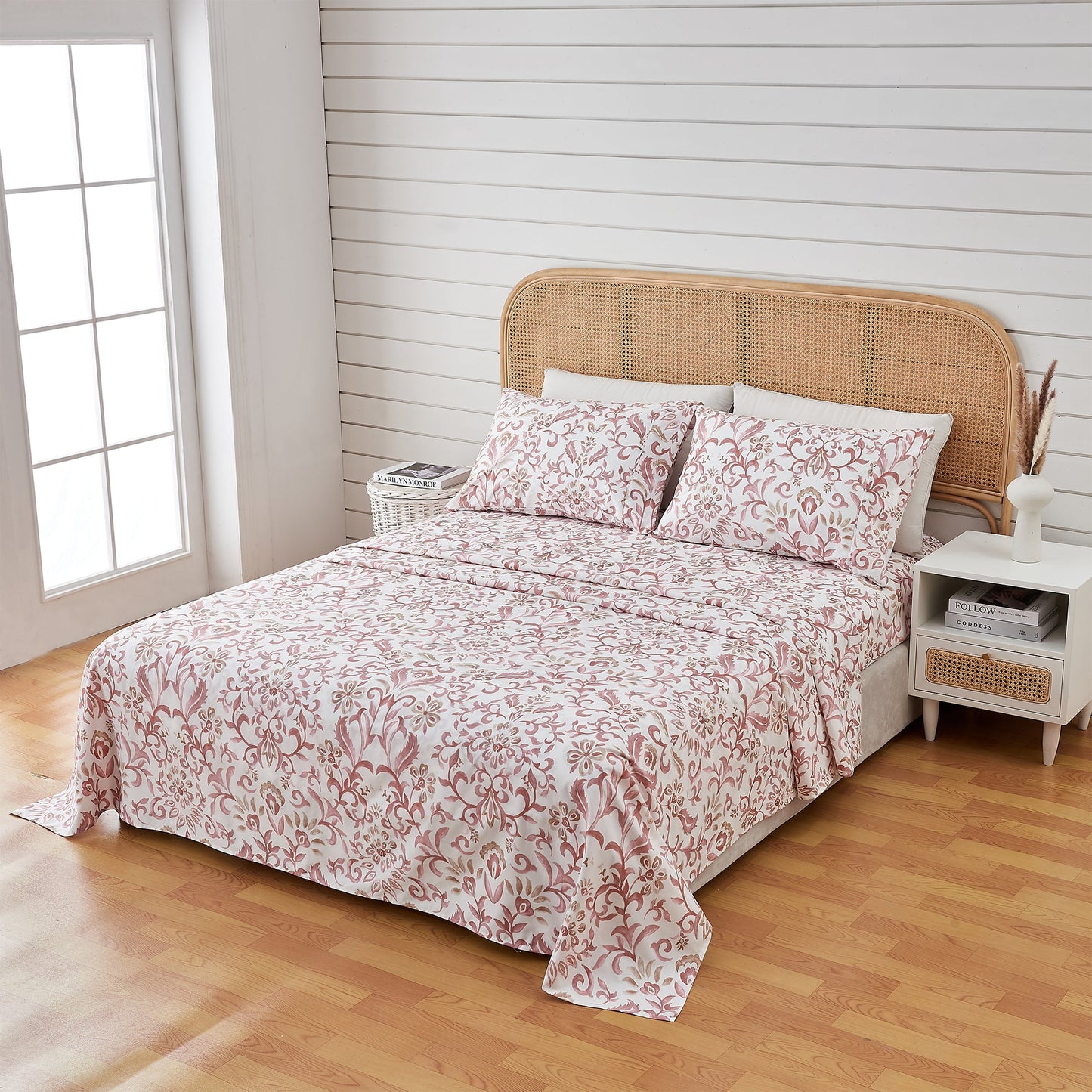 Watercolor Floral Sheet Set and a Pillowcase