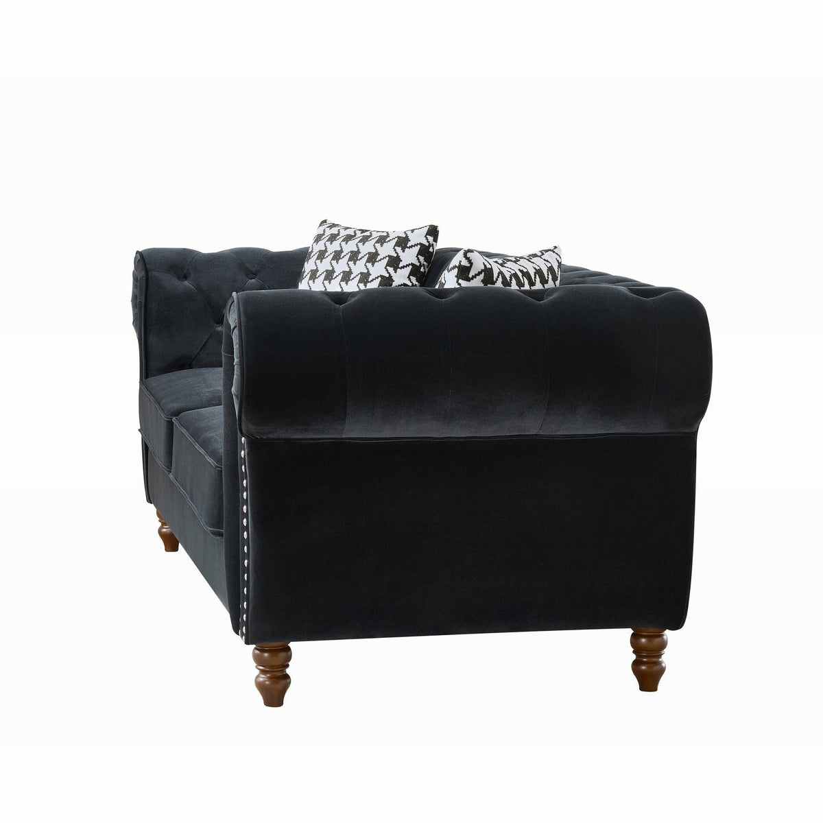 Chesterfield 3 and 2 Seater Fabric Sofa Set