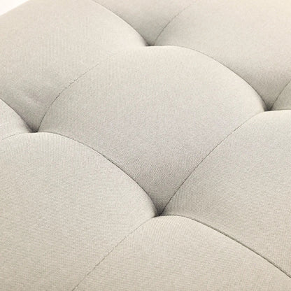 Upholstered Ottoman with Storage and Rivet Trim