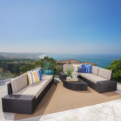Santa Cruz and 8 Piece Outdoor Patio Sectional