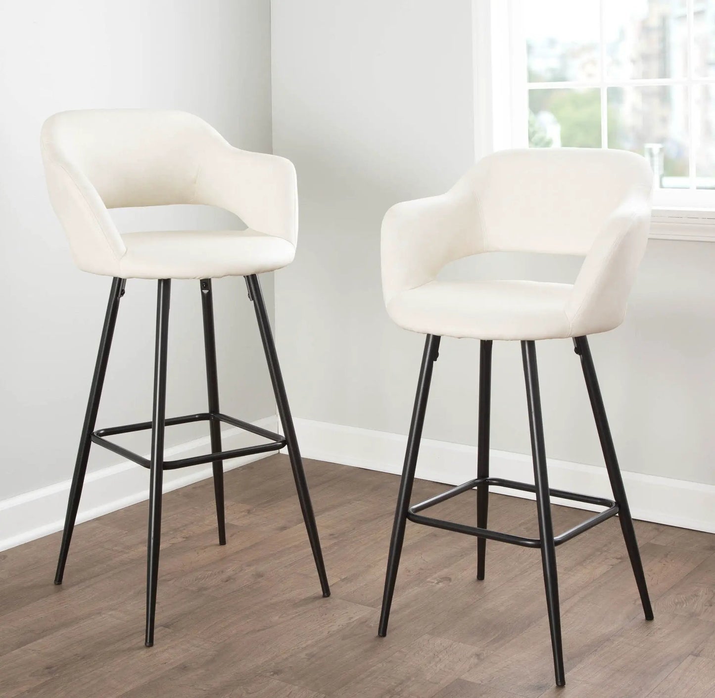 Margarite Contemporary Barstool Set of 2