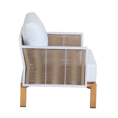 Vine White 4 Piece Outdoor Conversation Set