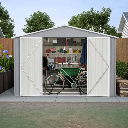 10 By 12 Feet Galvanized Steel Storage Shed
