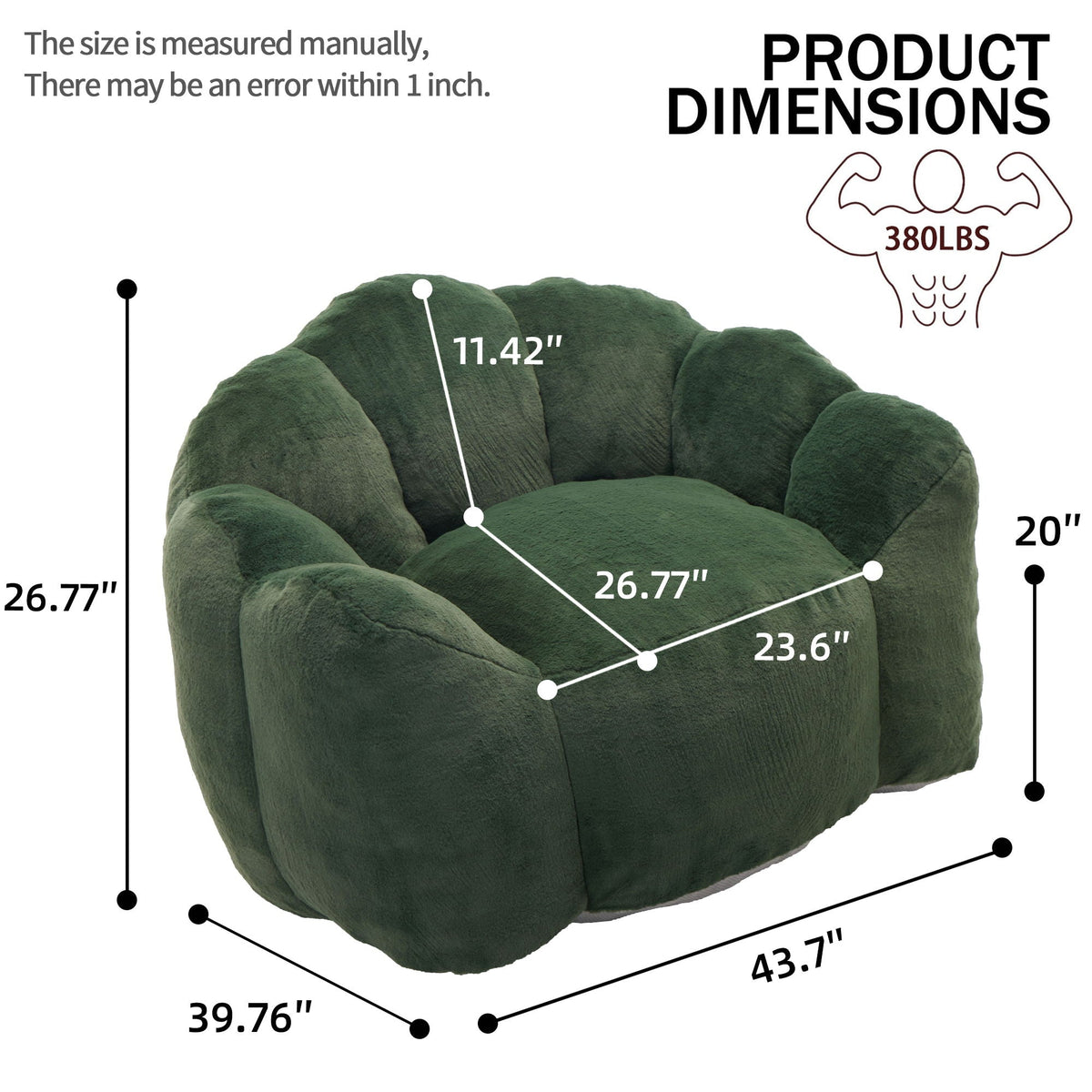 Elegant Lotus Style Pull Down Sofa with Legs