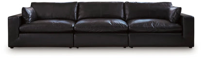 Emilia Sectional Sofa with Leather Accents