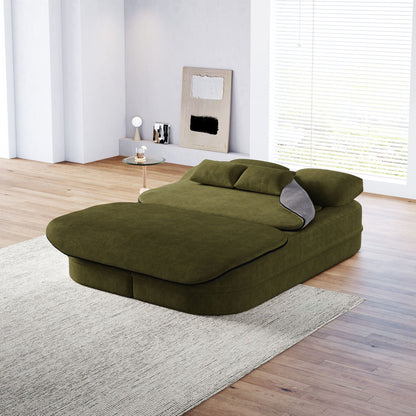 Foldable Sofa Bed with a Multi Functional Blanket