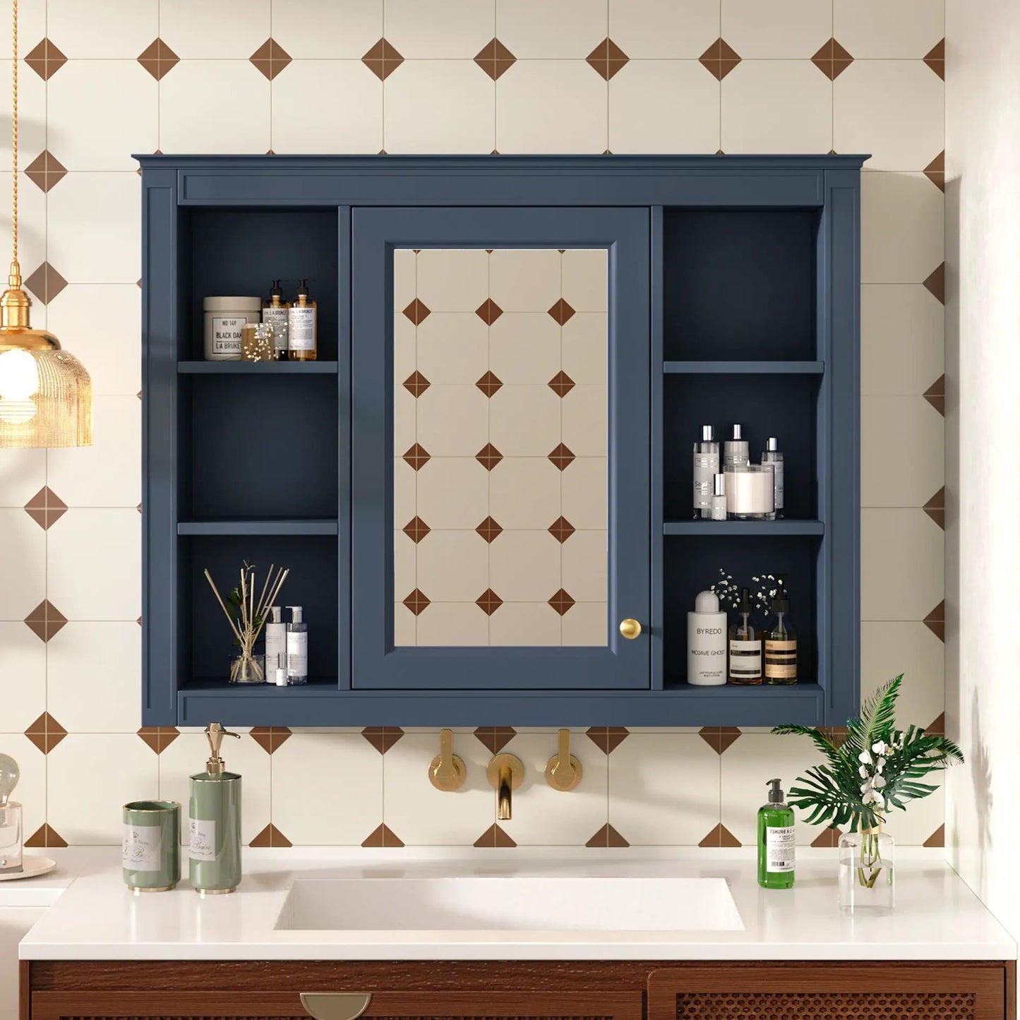 Wall Mounted Medicine Cabinet with Mirror