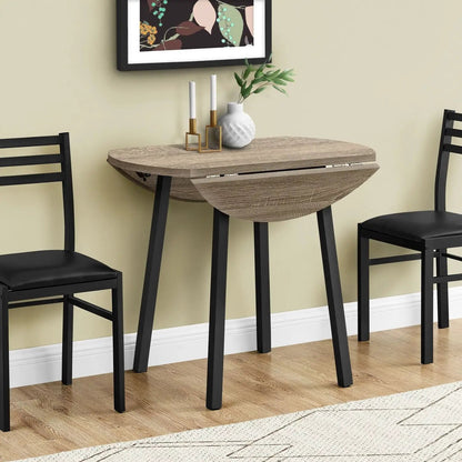 3 Piece Drop-Leaf Dining Set small contemporary wood table with black legs by Unique Piece Furniture on Tampa Home & Garden Store