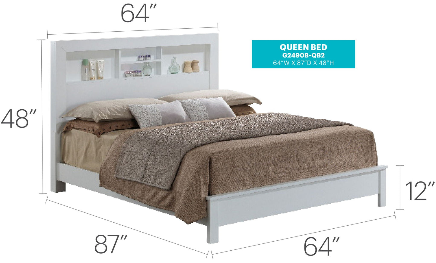 Stylish and Transitional Wooden Bed Frame