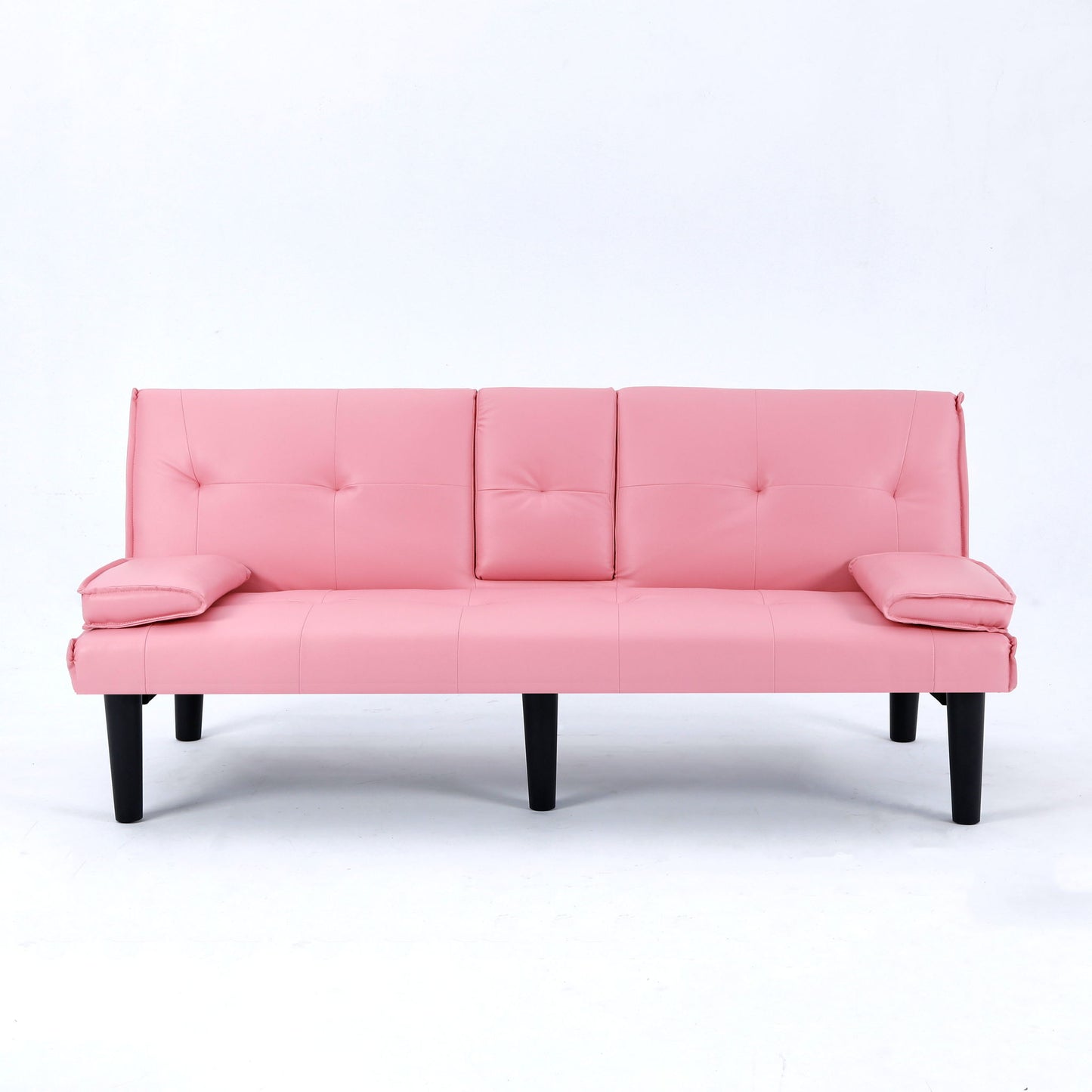 Compact Foldable Sofa Bed and Cup Holder