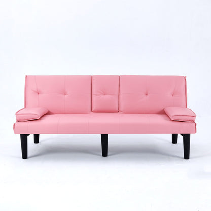 Compact Foldable Sofa Bed and Cup Holder