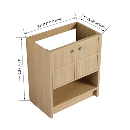 Freestanding Bathroom Vanity with Closing Doors