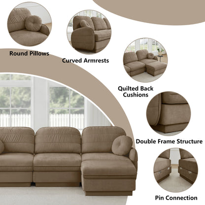 Sophisticated Chenille Cloud Three Seater Sofa