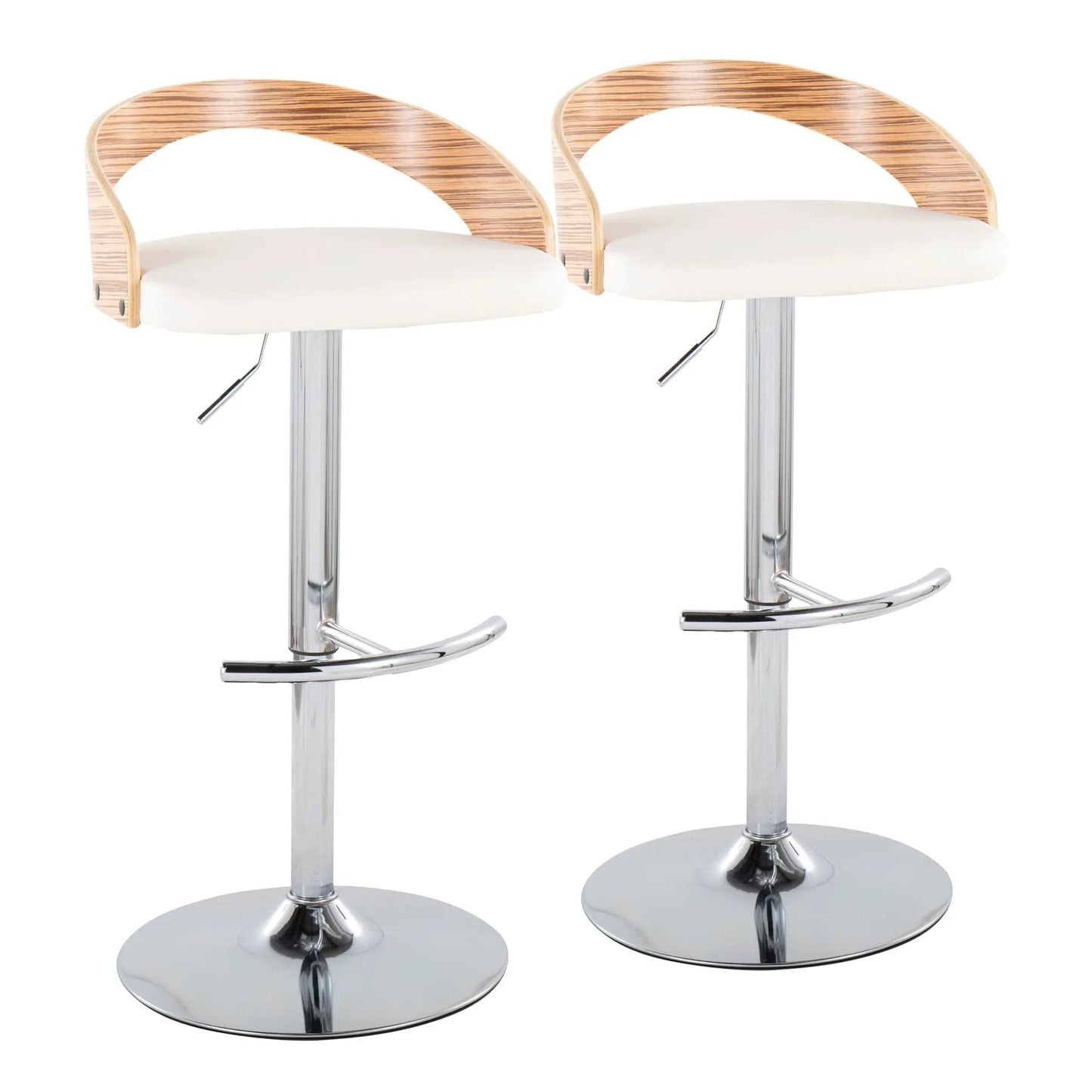 Grotto Adjustable Barstool with Swivel Footrest
