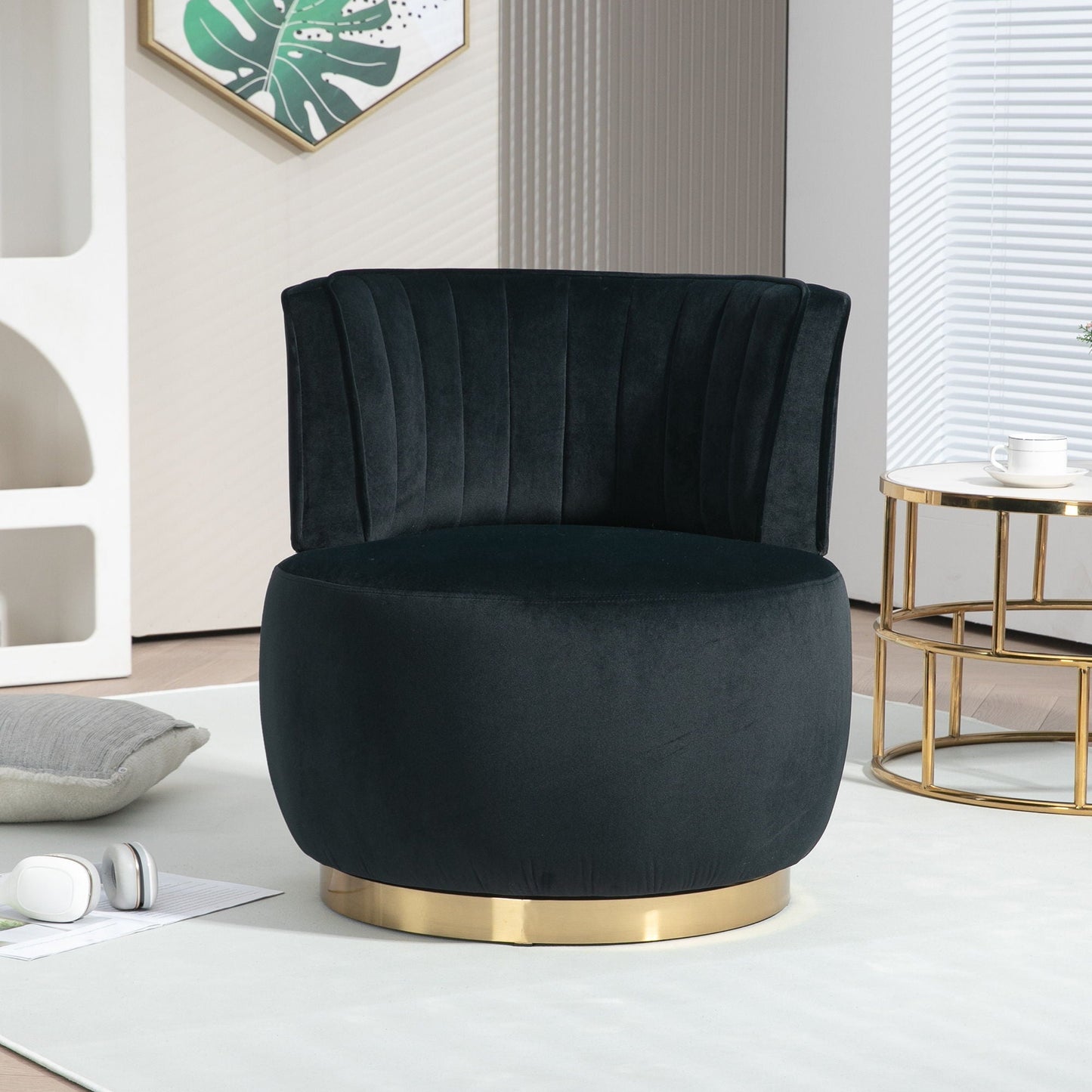 360 Swivel Barrel Sofa Chair and Support Base