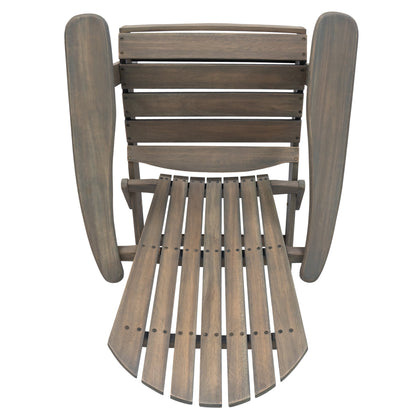 Malibu Adirondack Chair by HouseOfZazla, brown wooden outdoor furniture with slatted back on Tampa Home & Garden Store