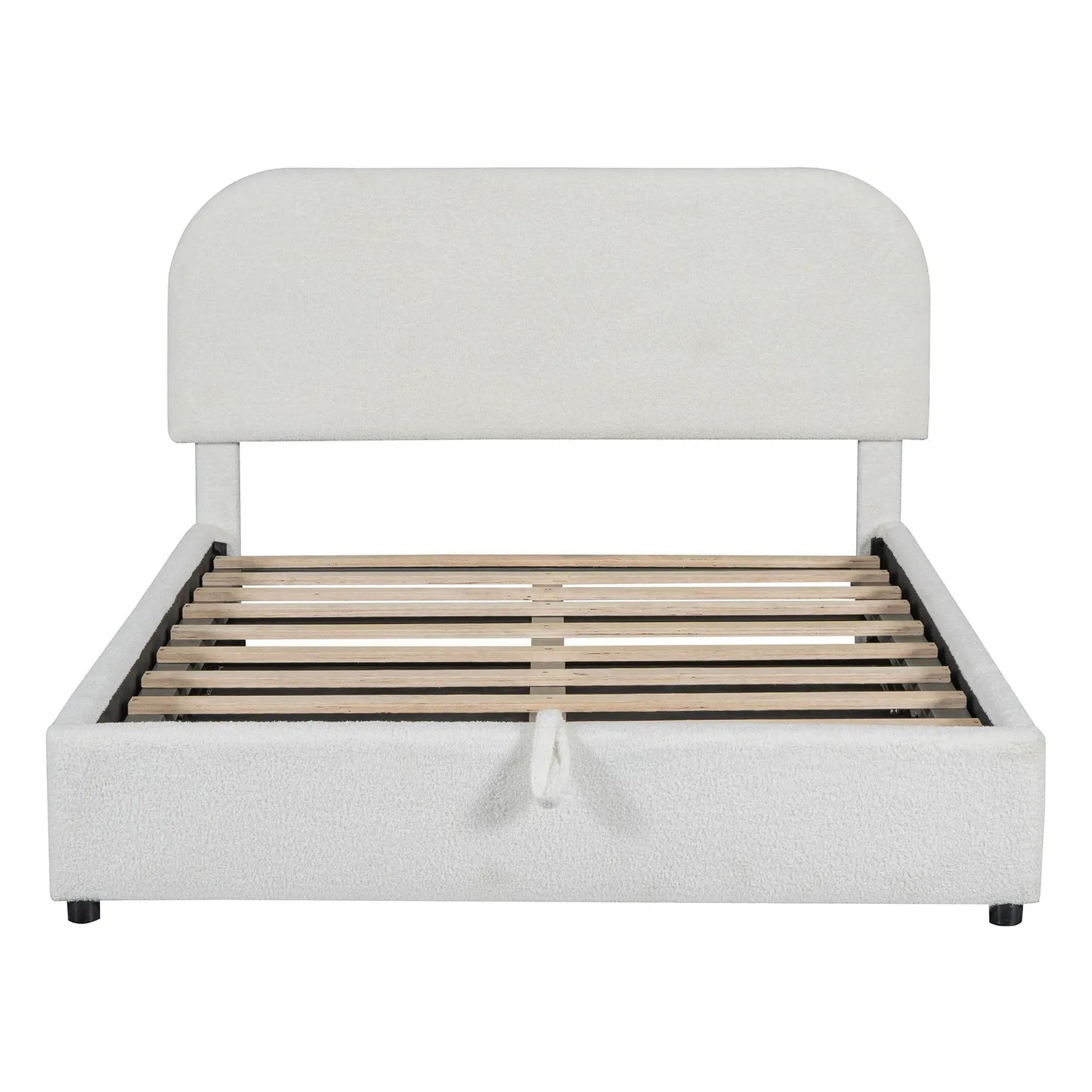 Upholstered Platform Bed With Hydraulic Storage