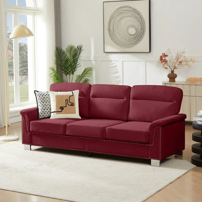 Three Seater Elegant Stationary Sofa for Living