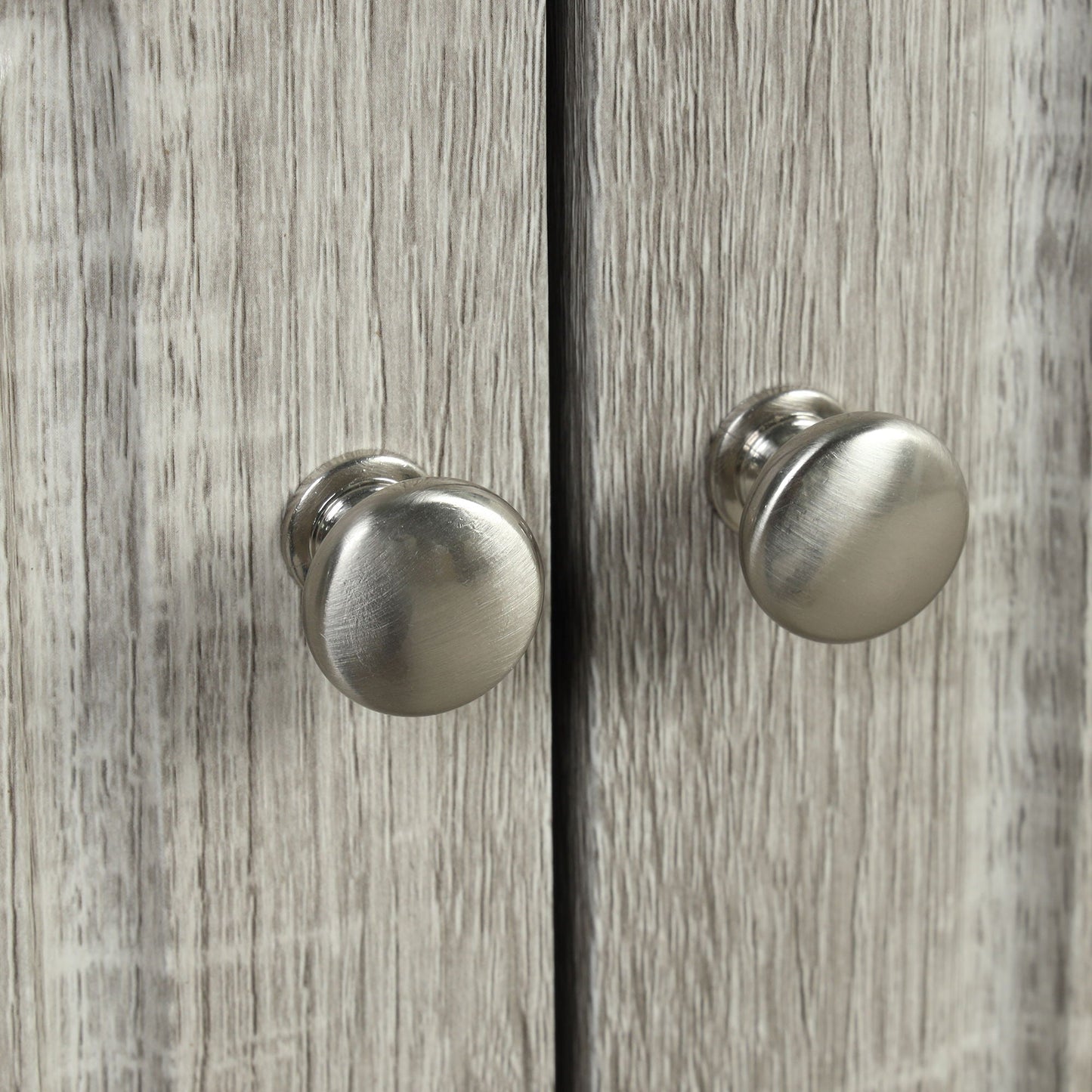 Two metal linen cabinet knobs on weathered wood panel, HouseOfZazla on Tampa Home & Garden Store