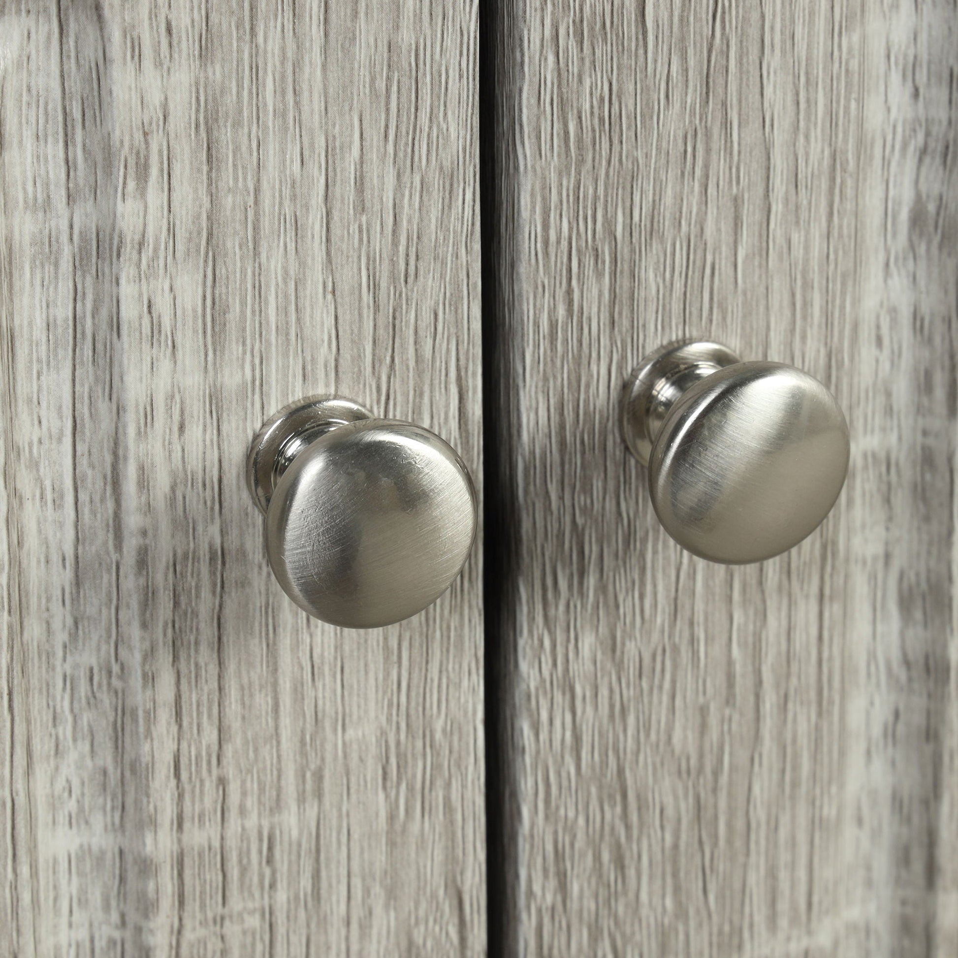 Two metal linen cabinet knobs on weathered wood panel, HouseOfZazla on Tampa Home & Garden Store