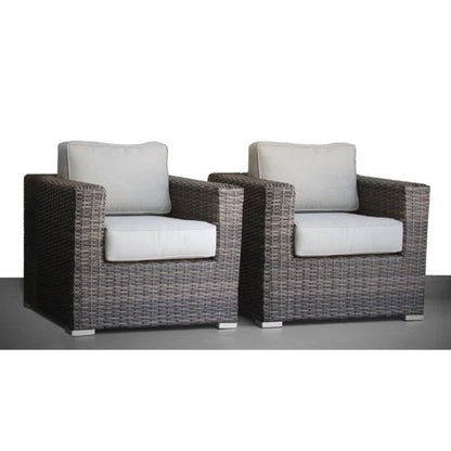 Patio chairs with cushions brown wicker outdoor chairs light gray HouseOfZazla on Tampa Home & Garden Store
