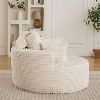 Modern single sofa with a backrest pillow
