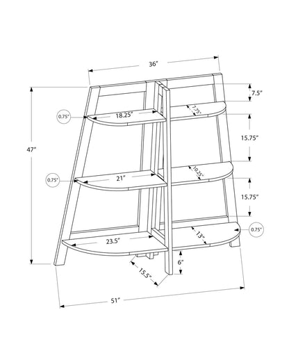 Etagere Bookshelf, 3 Tier, Contemporary Office