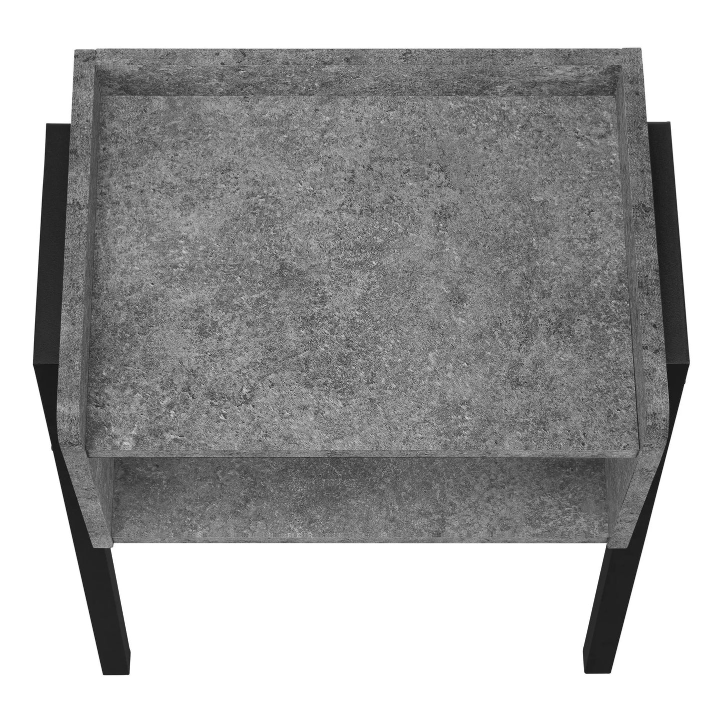 Accent Side Table, Reclaimed Wood Look, 2-Tier