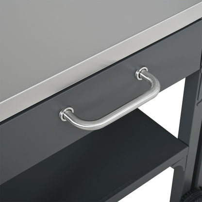 Large Foldable Outdoor Kitchen Cart And Storage