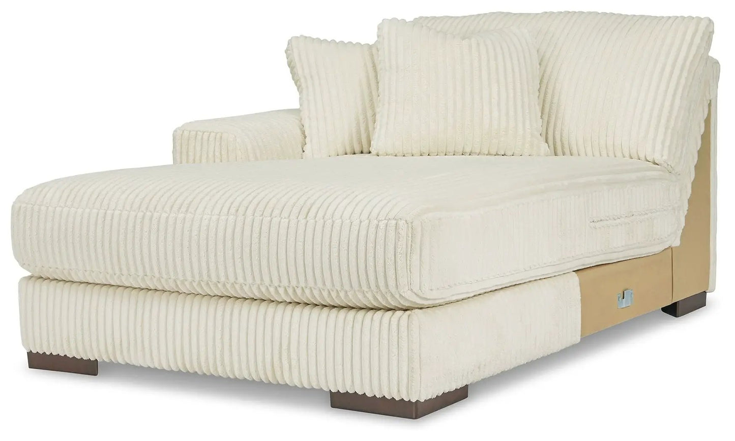Lindyn Sectional Sofa with Cord Upholstery