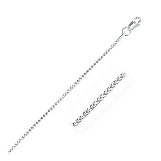 14k white gold Franco chain necklace 0.9mm with lobster clasp by Bids.com on Tampa Home & Garden Store
