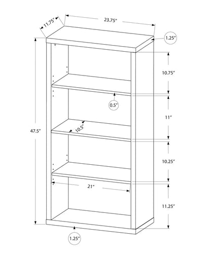 Five Tier Office Bookshelf and Bookcase Etagere