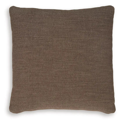Brockbert Pillow by Unique Piece Furniture, brown textured throw pillow, square shape on Tampa Home & Garden Store