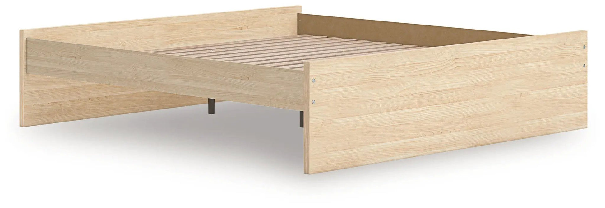Onita Platform Bed frame in light oak with slatted base by Unique Piece Furniture on Tampa Home & Garden Store