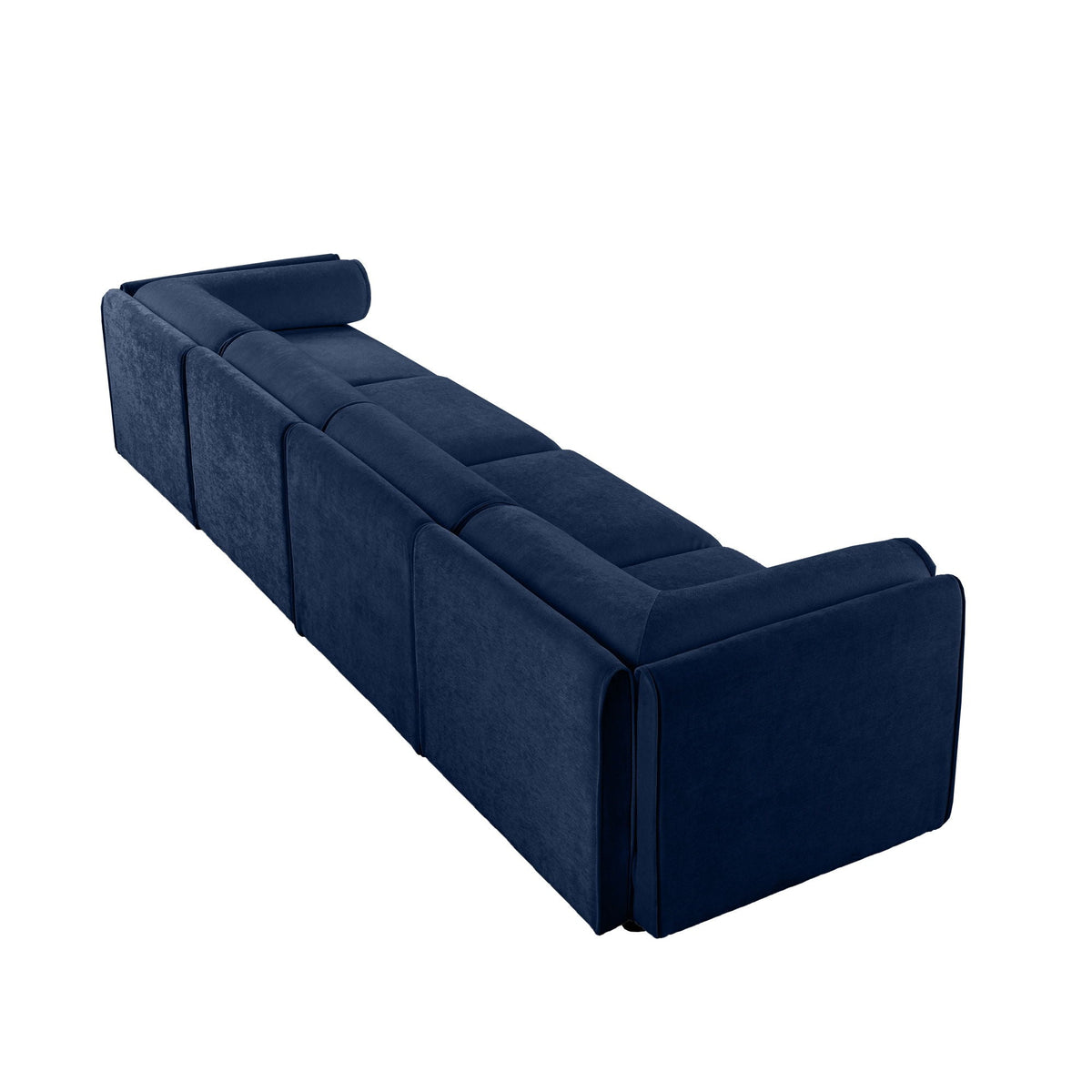 Modern Sofa with Storage and Cylindrical Backrest