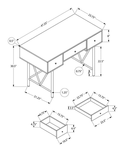 Computer Desk for Home Office with storage drawers, transitional design Unique Piece Furniture on Tampa Home & Garden Store