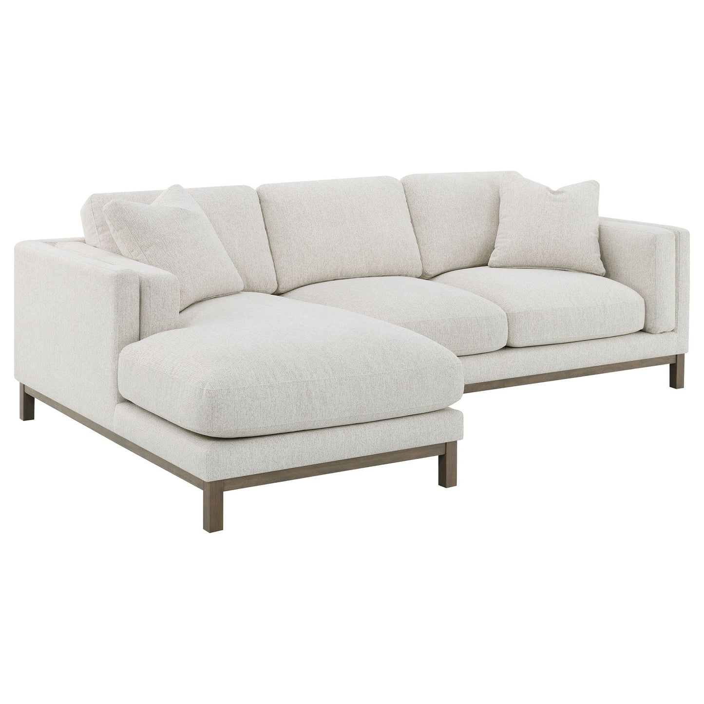 O'Brien Sectional Sofa with Left Chaise in Sand fabric upholstery on Tampa Home & Garden Store